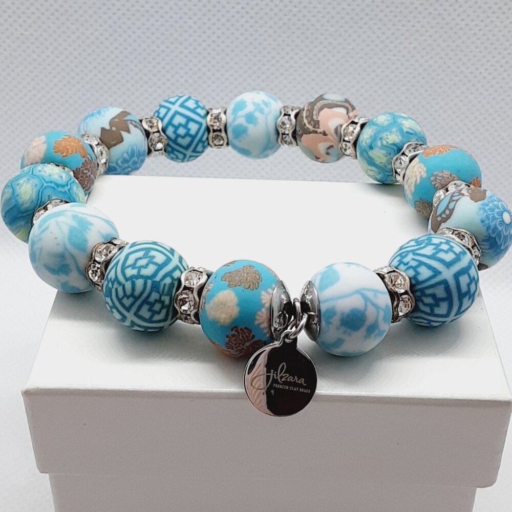 CLOSET SALE!!   New Jilzara polymer premium clay beaded bracelet